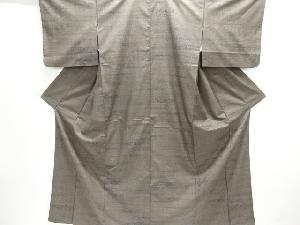 大特価品　網目に花模様織り出し本場泥大島紬着物(7マルキ)